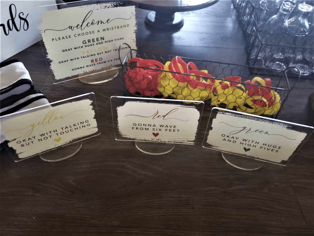 covid indian wedding wristbands