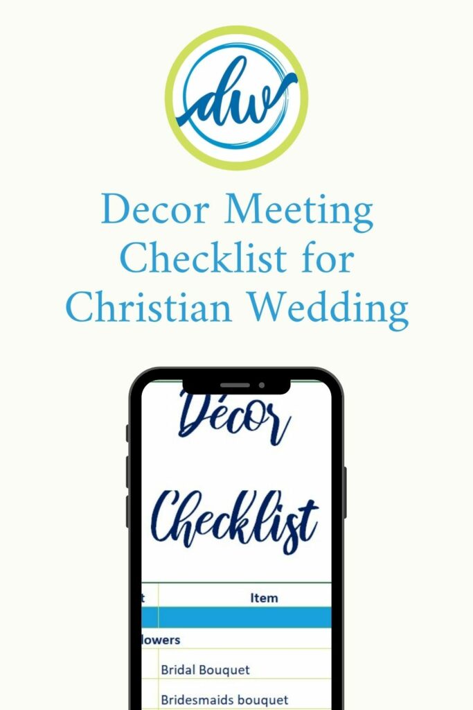 decor meeting christian indian wedding checklist graphic